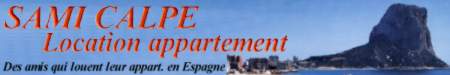Location d´appart. à Calpe (Espagne)