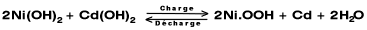 Réaction chimique Ni-Cd